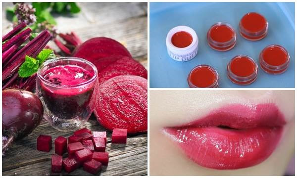 Trị thâm môi với củ dền (thongthai.us)