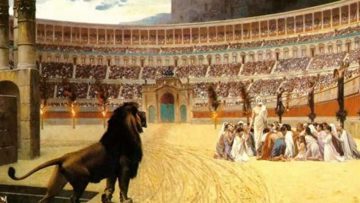Lời cầu nguyện cuối cùng của các Thánh Tử đạo Cơ đốc giáo” (The Christian Martyrs Last Prayer) mô tả cuộc đàn áp tàn khốc đối với những Cơ đốc ở La Mã cổ đại, những người đã bị thú dữ xé xác, và vô số người trên khán đài nhìn cảnh tượng thảm thương mà không khỏi thương cảm. (Minh Huệ Net)