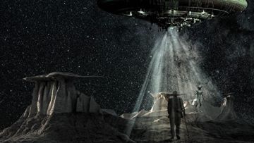 Người ngoài hành tinh bắt cóc con người trái đất. Nguồn ảnh: epochtimes