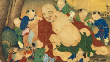 “Mười đứa trẻ trêu trọc Di Lặc” . Nguồn ảnh: secretchina