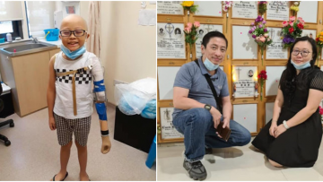 Cậu bé bị ung thư. Nguồn ảnh: mucnews