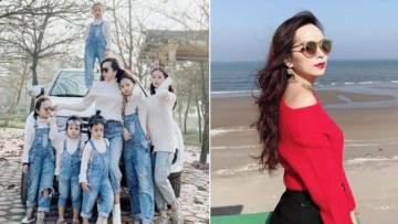 Mẹ trẻ sinh 6 con gái, càng đẻ càng giàu có, xinh đẹp