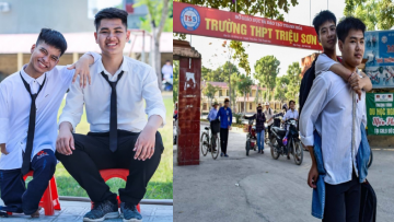 Xúc động cảnh đôi bạn thân cõng nhau 10 năm đến trường: Cả hai đều đạt điểm cao kì thi đại học