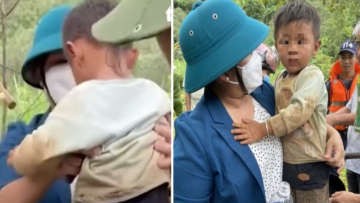 Bình Phước: Sau một ngày bị lũ cuốn trôi, cháu bé 3 tuổi được tìm thấy trong bụi tre