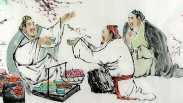 Sẵn trà sẵn rượu sẵn bạn bè,  hết trà hết rượu hết anh em